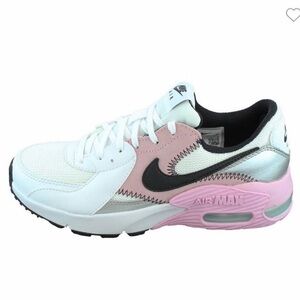 Nike Women's Air Max Sneakers - White, Pink, Silver, and Black